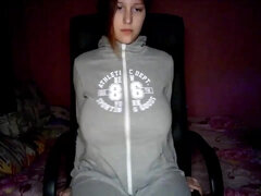 素人, デカパイ, 巨大, 自然山雀, ティーン, オッパイの, ウェブカメラ