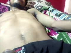 Grosser schwanz, Papi, Schwul, Indisch, Masturbation, Solo