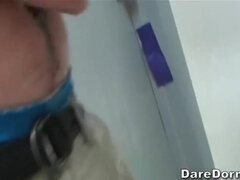 お尻, ベッドルーム, ビキニ, ブロンド, 大学生, 学生寮, ピアス, ガリガリ