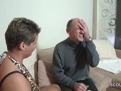 Exciting German Grandpa Seduces Chubby Young Lady