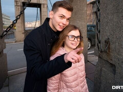 Rubia, Mamada, Estilo perrito, Besar, Afeitado, Flaco, Adolescente, Tetas