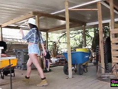 18, 素人, チン, アウトドア, パーティ, 現実, 叫ぶ, ティーン