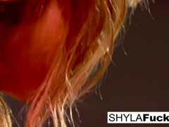 Shyla & Bridgette B are a perfect match of 2 busty blonde lesbians: Shyla stylez