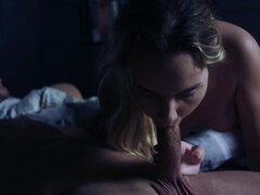 Blonde Mona Blue gives masterful blowjob