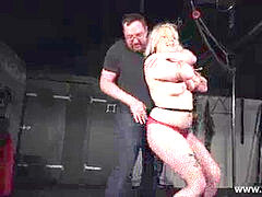 Bondage discipline sadomasochisme, Blond, Gebondenheid, Dominatie, Kousen