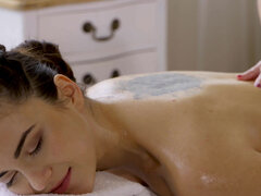 茶髪の, なめる, マッサージ, 自然山雀, 乳首, オイル, オマンコ, タトゥー