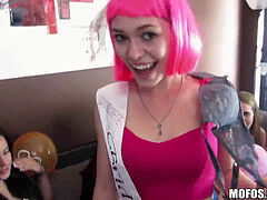 Bachelorette party full of honeys share a few rods