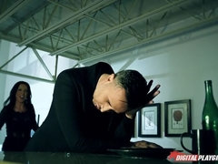 舐める尻, デカチン, フェラチオ, ヨーロピアン, 手コキする, なめる, ショートヘア, オッパイの