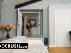 Slaapkamer, Grote mammen, Blond, Pijpbeurt, Bruinharig, Dochter, Moeder, Natuurlijke tieten