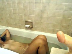 Douche, Adolescente, Voyeur, Mouillée