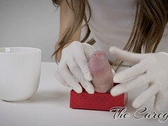 Schwanz, Arzt, Handjob, Riesenschwanz, Monster, Zierlich, Uniform