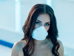 Брюнетки, Пальцем, Большие дырки, Каблуки, Белье, Мастурбация, Натуральные сиськи, Молоденькие