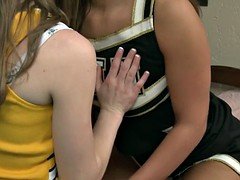 Brunette, Cheerleader, Lesbian, Teen, Tits