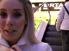 Extreme outdoor sex with a cute blonde