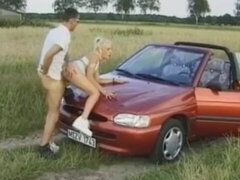 Enthousiasteling, Blond, Auto, Duits, Buiten, Openbaar, Realiteit, Mager