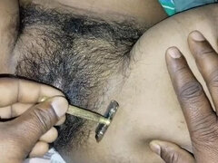 Hairy Indian Bhabi Shaves Pussy & Fucks in Missionary - Homemade HD