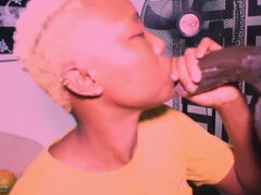 Afrikanisch, Grosser schwanz, Braunhaarige, Hardcore, Hd, Orgasmus, Flotter dreier, Titten