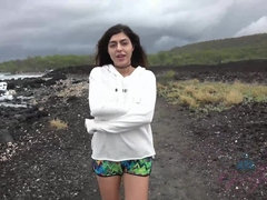 Enthousiasteling, Pijpbeurt, Bruinharig, Vriendin, Mager, Roken, Tieten likken