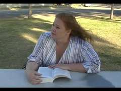 ぽっちゃり, デブ, ハードコア, 淫乱熟女, 赤毛