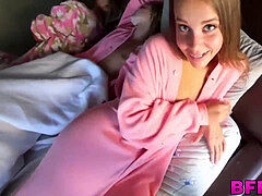 フェラチオ, 茶髪の, カワイイ, パーティ, ティーン