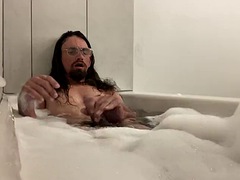 Playing with my Dick in the Bubble Bath until I CUM!