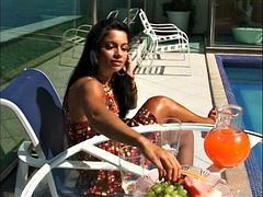 Chica, Brasileñas, Morena, Masaje, Masturbación, Solo, Juguetes, Voyeur