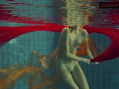 Leie, Frau, Hd, Pool, Russisch, Solo, Titten, Unter wasser