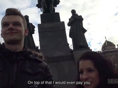 Cash-hungry teen hunter catches a lucky victim and gets her pussy paid for