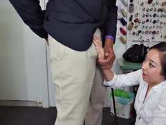 アジア人, デカチン, 黒人, 茶髪の, チン, 黒人, 小柄, フェラする