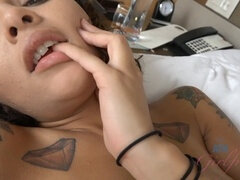 Holly Hendrix gives steamy POV footjob, gets fucked and creampied up close