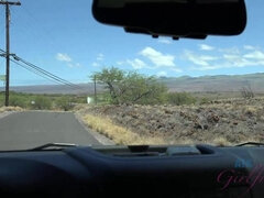 Blondine, Auto, Füsse, Fingern, Orgasmus, Pov, Muschi, Titten