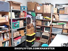 Taylor May strips & gets drilled hard in shoplyfter video