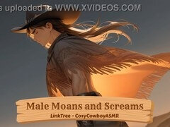 Sensual sounds of a guy's moans and groans