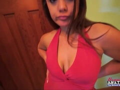 Entrevista, Morena, Tetona, Pareja, Polla, Masturbación, Tetas naturales, Afeitado