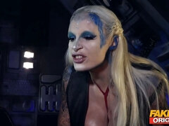 Fakehub - space fuckslut Sophie Anderson with massive tits and Wet Pussy nails a gift hunter and pilot onboard the space cab for hot sci-fi cosplay th