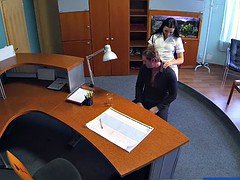 FakeHospital Businessman gets seduced by sexy nurse in stock