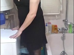 Schwarz, Crossdresser, Kleid, Schwarz, Transfrau