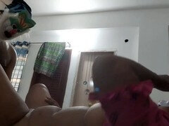 Tante, Noire, Tromperie, Tir de sperme, Hd, Indienne, Léchez, Chatte