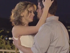 Blondine, Blasen, Schwanz, Handjob, Hardcore, Hd, Im freien, Dürr