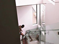 デカチン, 黒人, フェラチオ, 茶髪の, イく瞬間, カワイイ, 黒人, 下着