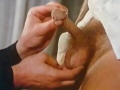 Hot Red Lips Of Vintage Pornstar Kisses Gigantic Pulsating Penis!