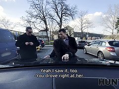 Vriendje, Bruinharig, Man die toekijkt, Tsjechisch, Hardcore, Hd, Geld, Gezichtspunt
