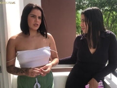 Melanie Caceres And Dahlia Dane In Horny Bbw Stepmom Threesome - Huge Asses - Pov
