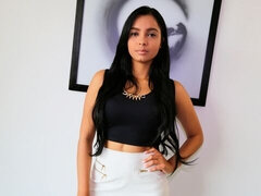 Elegant mademoiselle Valery Santos impaled in the cowgirl pose