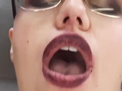 Amerikanisch, Paar, Dildo, Frau, Brille, Grufti, Masturbation, Pov