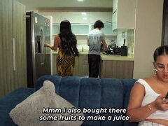 お尻, デカ尻, フェラチオ, 茶髪の, 浮気する, イマラチオ, チン, スペイン人