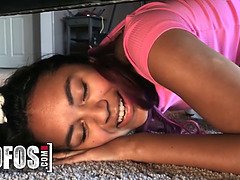 Mika Sky and Little Squirtles get their tight pussies pounded hard by Chase Poundher's massive cock