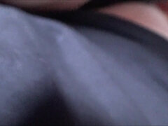 Raunchy black teen and white MILF threesome sex