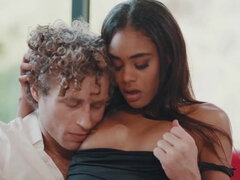 Ebony girl's soul-searing interracial fuck