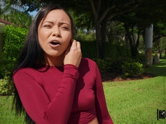 Negro, Mamada, Morena, Ébano, Al aire libre, Pov, Chupando